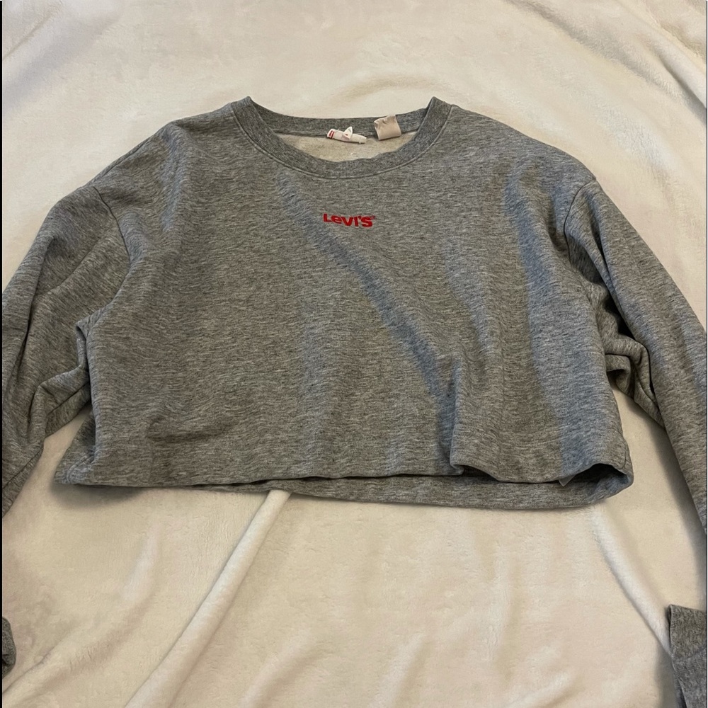 Levis cropped crew neck